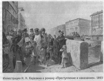 Иллюстрация Η. Η. Каразина к роману «Преступление и наказание». 1893