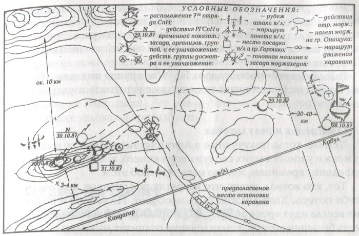 Схема 14. Засада моджахедов